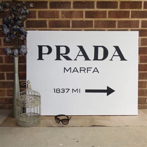 prada marfa painting|Prada marfa canvas original.